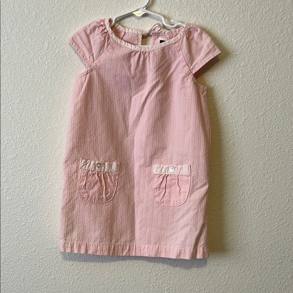 Tea Collection Pink Sheath Dress with Cap Sleeves